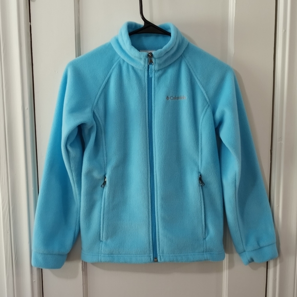 Columbia Other - Girls Columbia Fleece Jacket Light Blue Size Medium 10/12